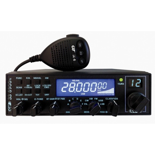 CRT 6900V - HF/CB AM/FM/SSB transceiver - NEW VERSION WITH VOX