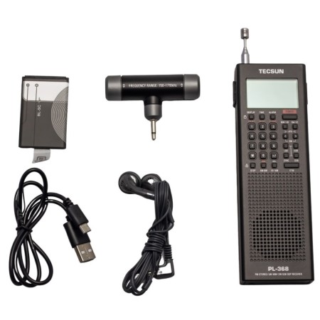 TECSUN PL-368 FV3684 Mini Ricevitore portatile SSB /FM/AM DSP ETM ATS MW SW World Band Radio Stereo