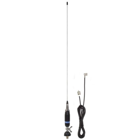 Antenne CB PNI S9 avec papillon longueur 120 cm avec câble RG58 de 4m