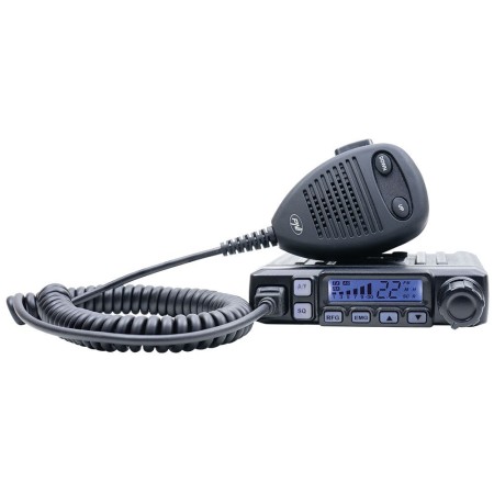 Station radio CB PNI Escort HP 7120 ASQ, RF Gain, 4W, 12V et antenne CB PNI Extra 48 avec aimant inclus, 45cm, SWR 1.0