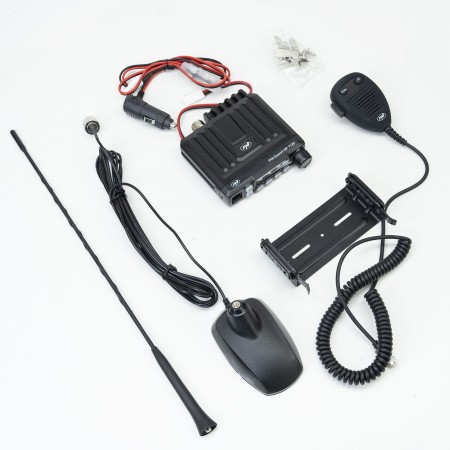 Station radio CB PNI Escort HP 7120 ASQ, RF Gain, 4W, 12V et antenne CB PNI Extra 48 avec aimant inclus, 45cm, SWR 1.0