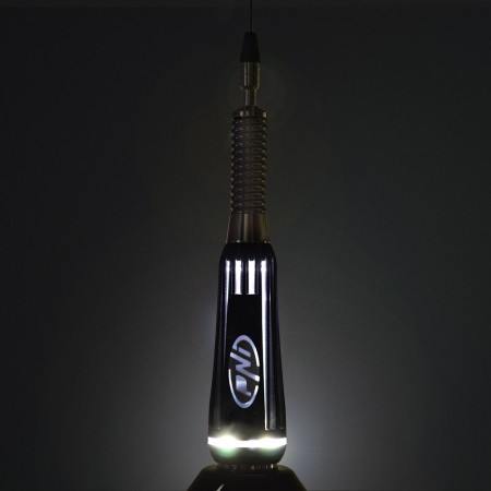 Antenna CB PNI LED 2000, 90 cm, con base magnetica 145mm, 26-28 MHz, 500 Watt, si illumina durante la trasmissione