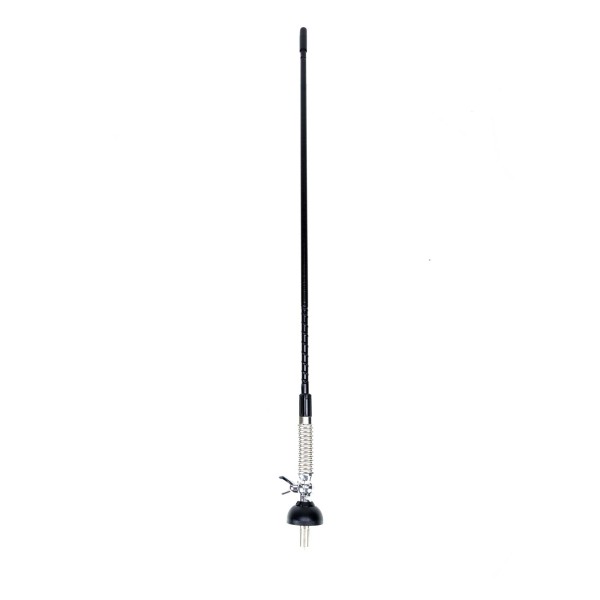 Antenna CB PNI S60 con farfalla, lunghezza picchetto 59 cm, con supporto, cavo 4 m e spina PL, fibra di vetro