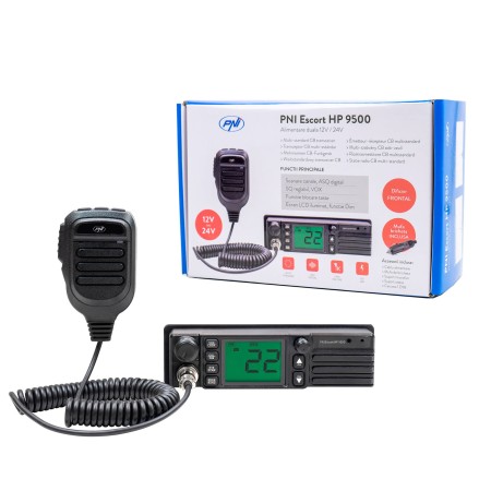 Escort HP 9500 Multistandard-Radiosender, Frontlautsprecher, ASQ, VOX, Scan, 4 W, AM-FM