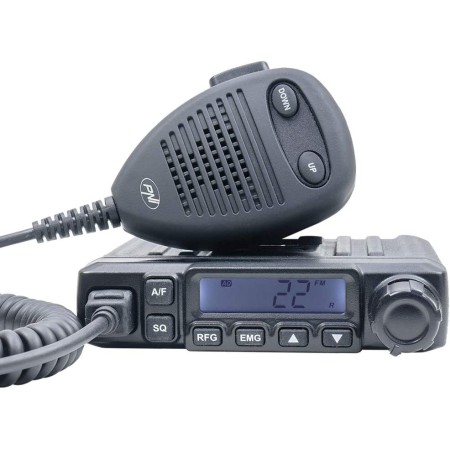 Stazione radio CB PNI Escort HP 6500, multistandard, 4W, AM-FM, 12V, ASQ, RF Gain, presa accendisigari inclusa