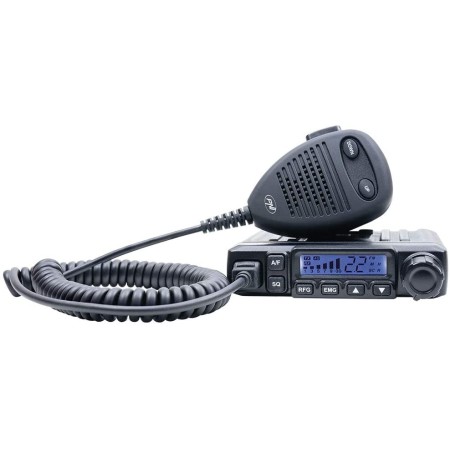 PNI Escort HP 6500 CB-Radiosender, Multistandard, 4 W, AM-FM, 12 V, ASQ, RF Gain, inklusive Zigarettenanzünder