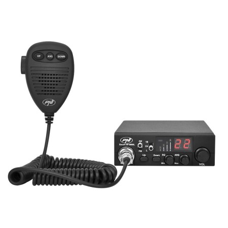 Station radio CB PNI Escort HP 8000L avec ASQ réglable, 12V, 4W, serrure, prise allume-cigare incluse