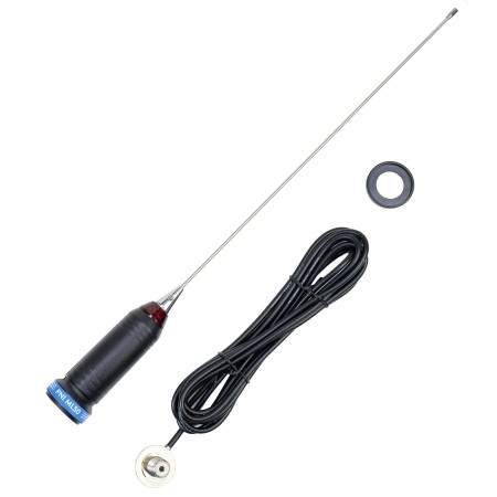 Antenne CB PNI ML50, longueur 48cm, 26-28MHz, 600W avec câble de connexion RG58 de 3,5 mètres, sans prise PL259