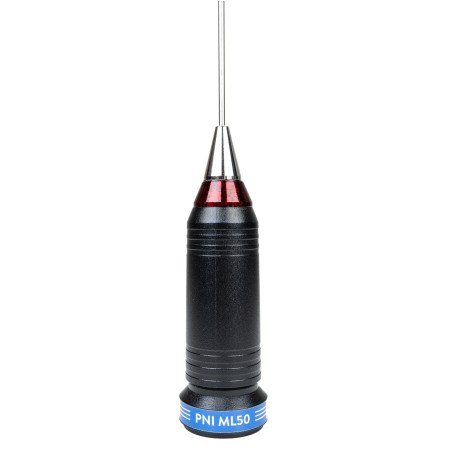 PNI ML50 CB antenna, length 48cm, 26-28MHz, 600W with RG58 connection cable 3.5 meters, without PL259 plug