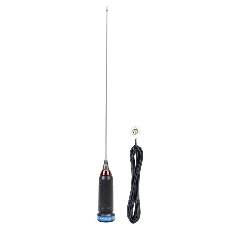 Antenne CB PNI ML50, longueur 48cm, 26-28MHz, 600W avec câble de connexion RG58 de 3,5 mètres, sans prise PL259