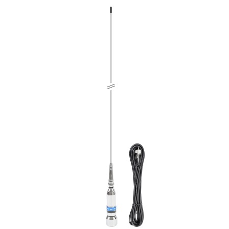 Antenna CB PNI ML190, lunghezza 188 cm, 26-28 MHz, 600 W con inclinazione di 90 gradi