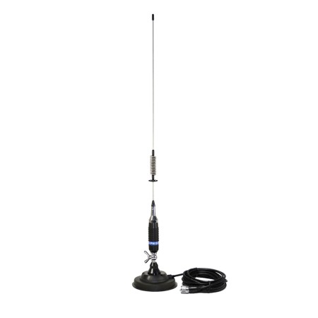 Antenna CB PNI S75 con farfalla, 26-28MHz, lunghezza del picco 54 cm, magnete 125mm incluso