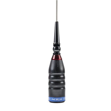 CB PNI ML201 Antenna nera, lunghezza 201 cm, 26-28 MHz, 1200 W con inclinazione di 90 gradi