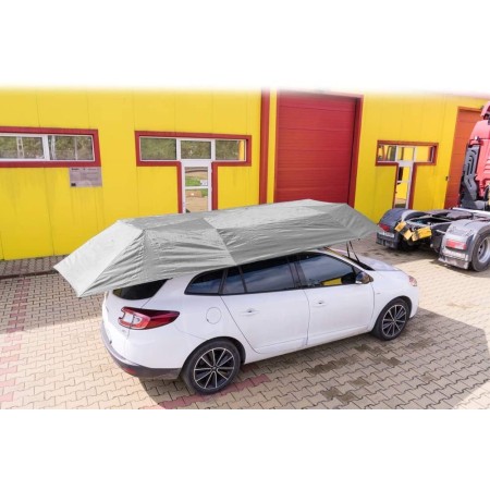 PNI SilverShade One Car Umbrella, with Remote Start, 4600x2300mm, Waterproof, Anti-UV, Built-in Battery, Gray