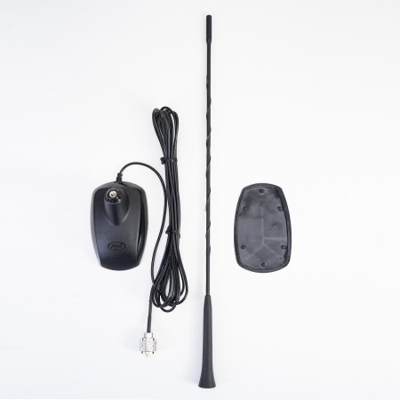 Antenna CB PNI Extra 48, con magnete incluso, 45 cm, 26-30MHz, 150W, SWR 1.0, fibra di vetro