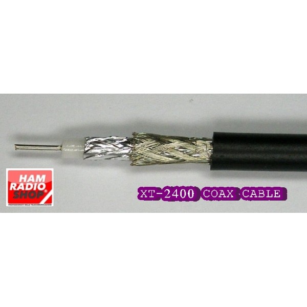 XT-2400 LOW LOSS COAXIAL CABLE DOUBLE SCRATCH 2.4 GHZ per meter