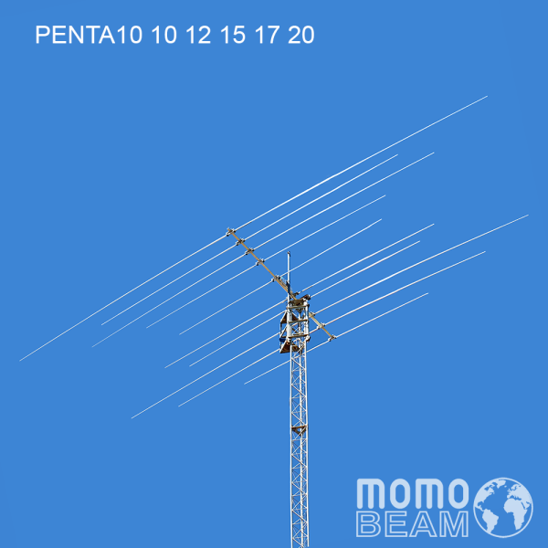 MomoBeam PENTA 10, 10/12/15/17/20 meter band directive.