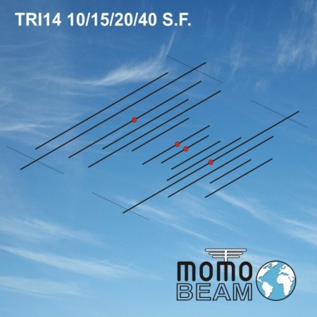 MomoBeam TETRA 14 Directive antenna for 10/15/20/40 meter bands