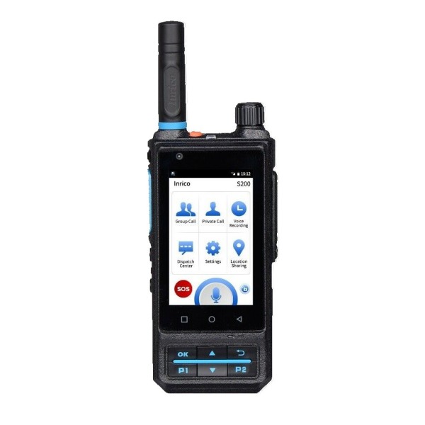 Inrico S200 PoC Radio Tragbarer 4G LTE-Transceiver für den professionellen Einsatz