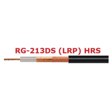 RG-213DS HRS - Câble coaxial 10,3 mm double blindage, 25 mètres