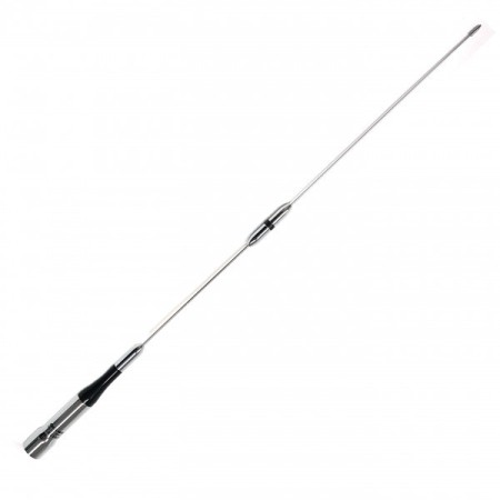 SLIM GAINER AZ-505N antenna veicolare cromata bibanda V/U attacco N