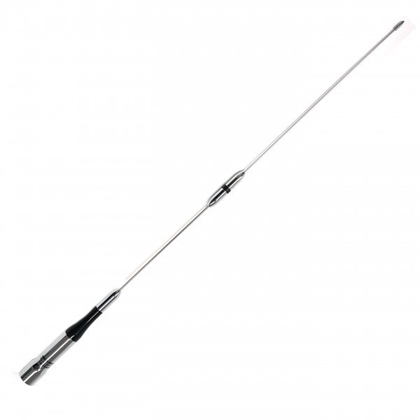 SLIM GAINER AZ-505N chrome dual band vehicle antenna V/U connection N