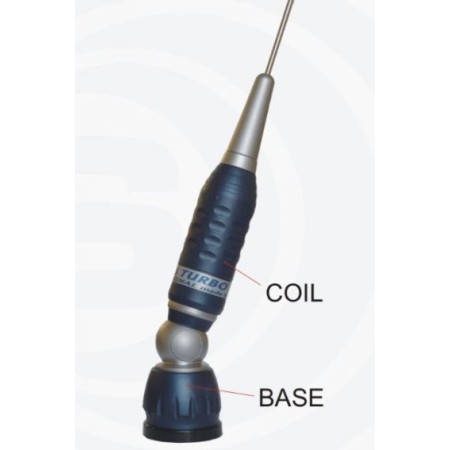 Sirio TURBO 2000 Blue line, antenna veicolare C.B. con cavo rg-58