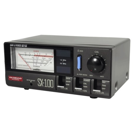 Diamond SX-100 – Rosmeter/Wattmeter 1,6–60 MHz 30/300/3000 Watt