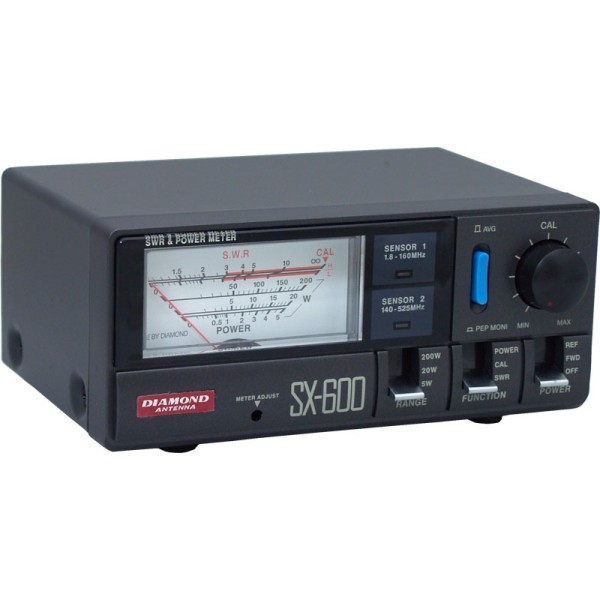 Diamond SX-600 - Rosmètre/Wattmètre 1,8-525 MHz - 5/20/200 Watt