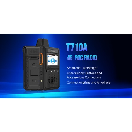 Radio portable Inrico T710A PoC 4G LTE avec écran