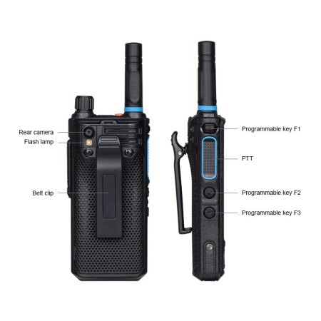 Inrico S200 PoC Radio Ricetrasmettitore 4G LTE portatile per uso professionale