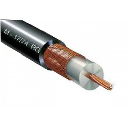 RG-11 U MIL Coaxial cable 75 OHM for Radio Frequency - 100 meter reel