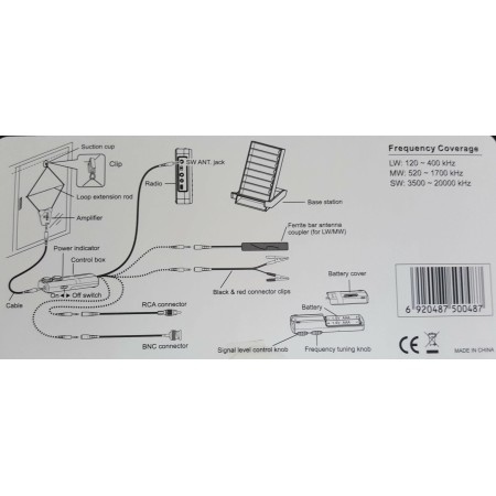 TECSUN AN-48X Active antenna LW/MW/SW