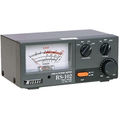 Nissei RS-102 Rosmeter Wattmeter 1,6-200 MHz 5/20/2000W