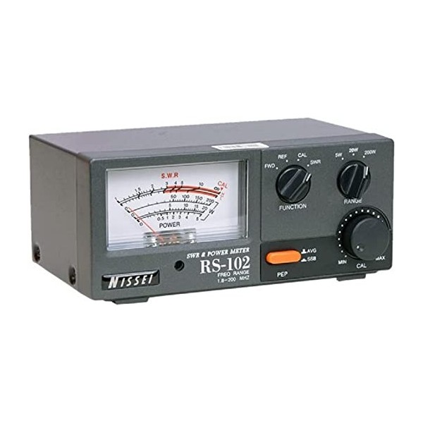 Nissei RS-102 Rosmeter Wattmeter 1,6-200 MHz 5/20/2000W