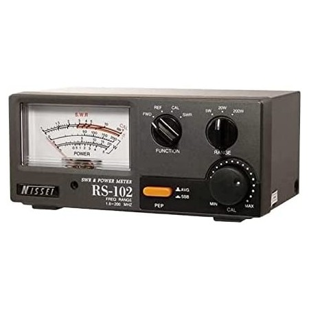 Nissei RS-102 Rosmeter Wattmeter 1,6-200 MHz 5/20/2000W