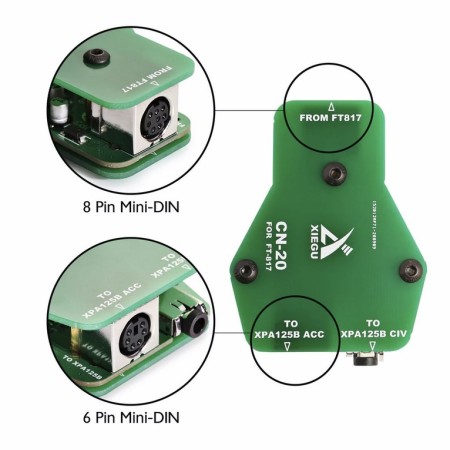 Interface XIEGU CN-20 CAT et contrôle linéaire XPA125 pour YAESU FT 817-818