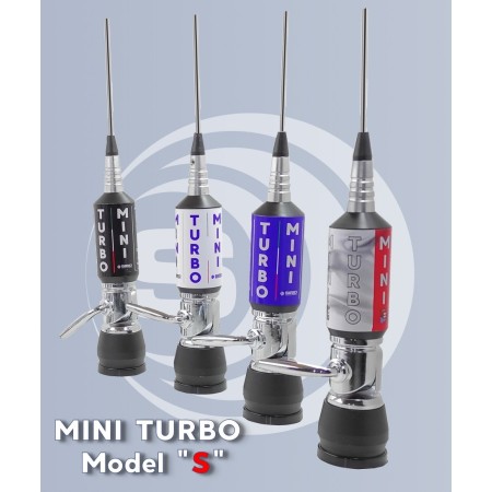 Sirio MMINI TURBO Model “S” ITALY - CB 800W vehicle antenna, 125 cm.