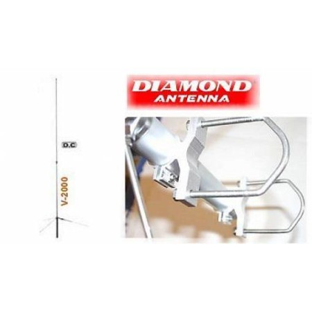 Antenne tribande Diamond V-2000 50/144/430 MHz