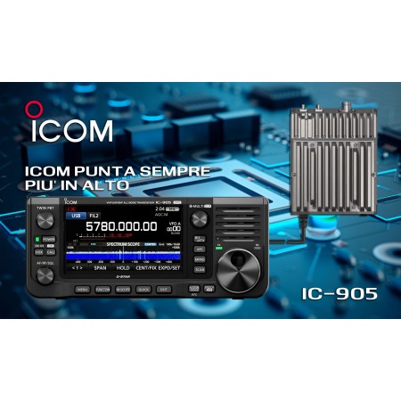 Icom IC-905 Ricetrasmettitore 144/430/1200/2400/5600 MHz e 10 GHz opzional