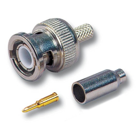 CRIMP BNC MALE CONNECTOR FOR RG-58 RG-59