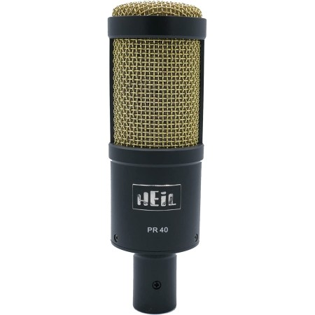 Heil Sound PR40 - Microphone dynamique haut de gamme, noir et or