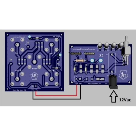 Commutatore remoto di antenna a 4 vie Potenza applicabile 500 Watt  1 – 50 Mhz