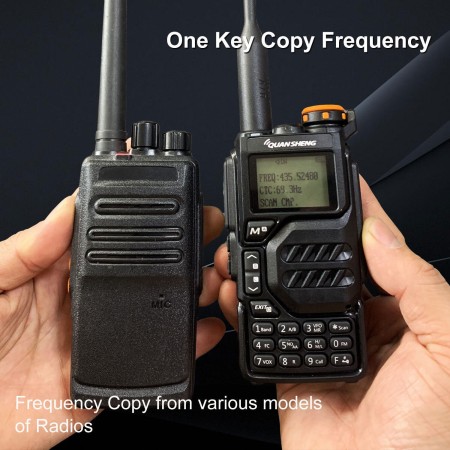 QUANSHENG UV-K5 VHF UHF Transceiver, RX 50-600 MHz and AIR BAND