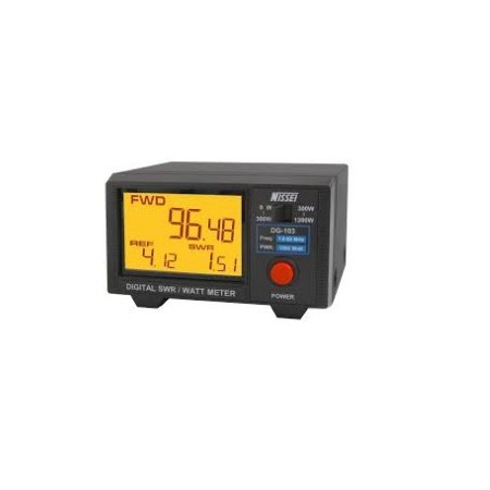 Nissei DG-103 MAX Digitales Ros/Wattmeter HF/50 MHz 1200 Watt Mit Spitzenleistungsanzeige