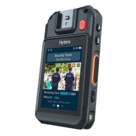 Hytera VM750D - Bodycam 4G, PTT, homme à terre, écran tactile EASYPTT