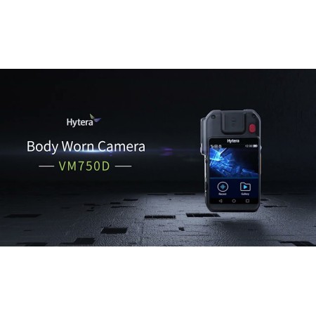 Hytera VM750D - Bodycam 4G, PTT, homme à terre, écran tactile