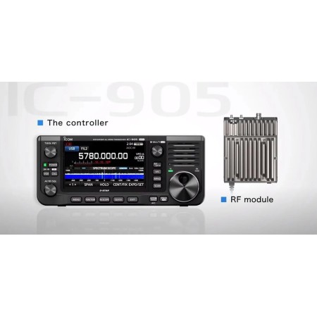 Icom IC-905 Ricetrasmettitore 144/430/1200/2400/5600 MHz e 10 GHz opzional + antenna omaggio