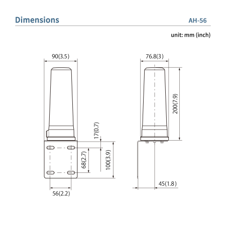 Icom AH-56 - Collinear Antenna 5.65-5.925 GHz, 5dBi for IC-905