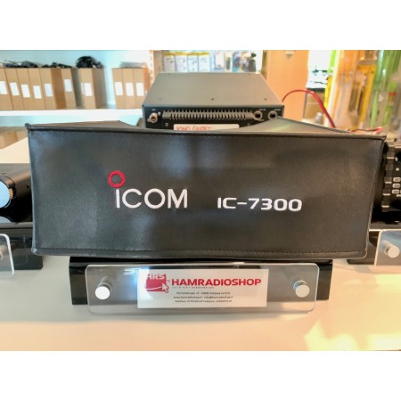 Cover di protezione antipolvere nera Icom con logo per IC-7300